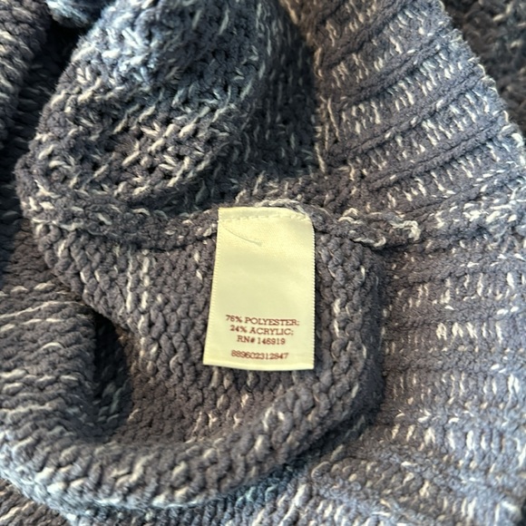 Cute Hooded SO Dusty Purple/Blue Sweater Size XL - Picture 7 of 7